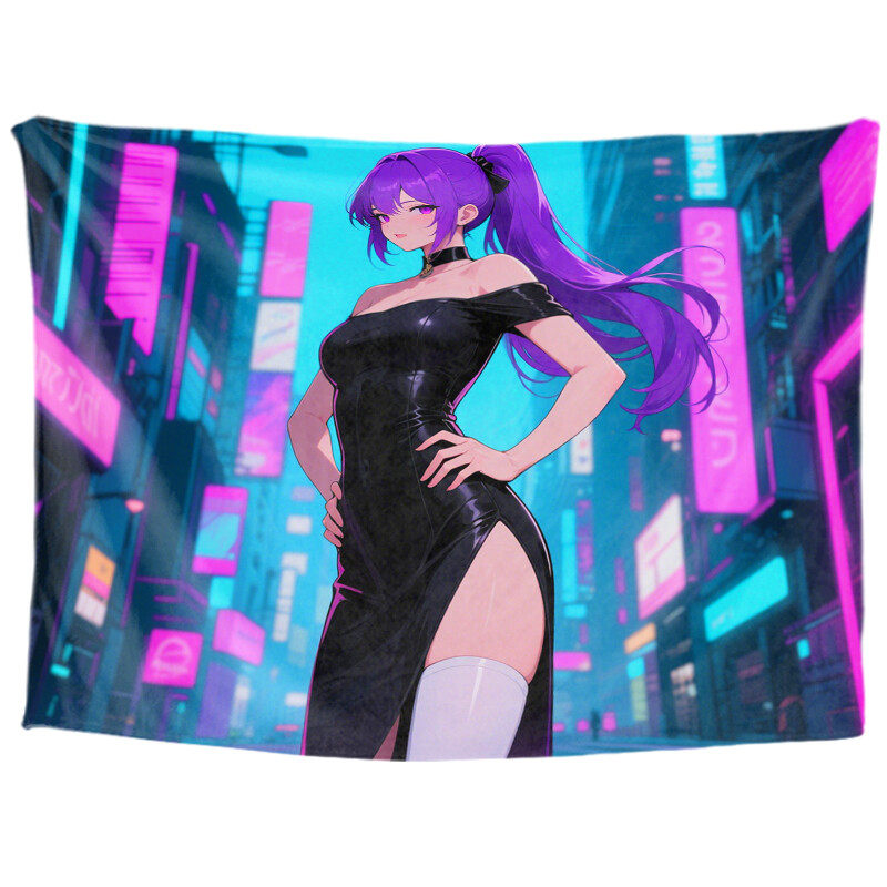 Personalized anime custom tapestry, anime aesthetic introduction, room decoration aesthetics, anime aesthetic college wall decoration, living room hanging