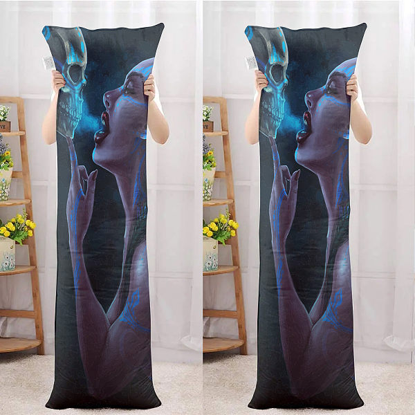 Body pillow with pillowcase - Adult soft long bed pillow - Breathable full body pillowcase