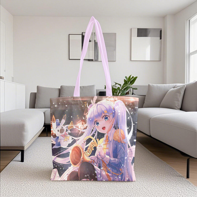 Anime enthusiast gift, sexy kawaii gift, reusable anime character fan shopping bag, cute and sexy theme gift