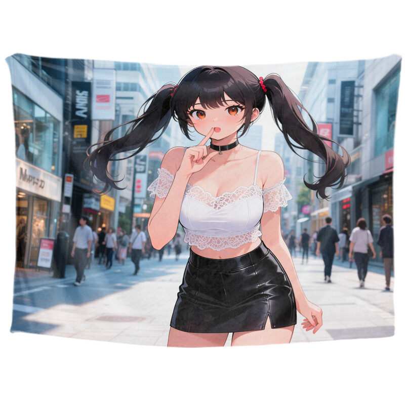 Personalized anime custom tapestry, anime aesthetic introduction, room decoration aesthetics, anime aesthetic college wall decoration, living room hanging