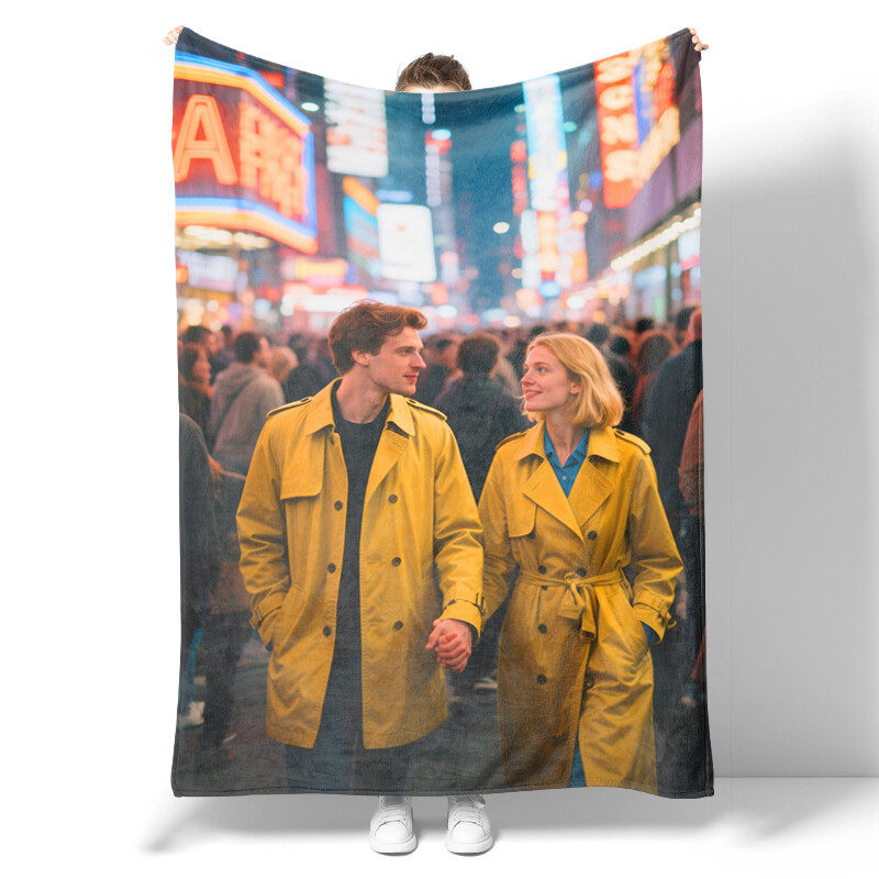 Couple gift for her - I love you softer flannel blanket - Anniversary wedding birthday gift for girlfriend, boyfriend, wife, husband, love blanket