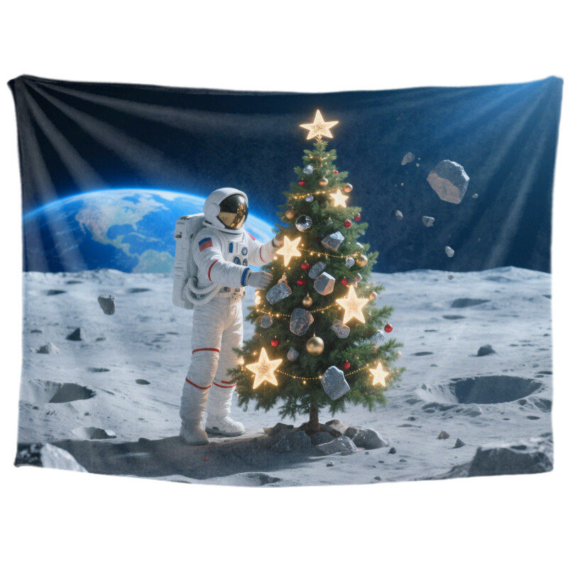 Christmas Tree Tapestry Wall Hanging Gift Tapestry Christmas Decoration Winter Festival Tapestry Family Party Decoration