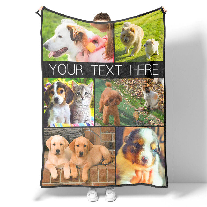 Cute animal and pet patterned blanket, a great gift for small animal enthusiasts. Soft and lightweight flannel blanket for children and adults