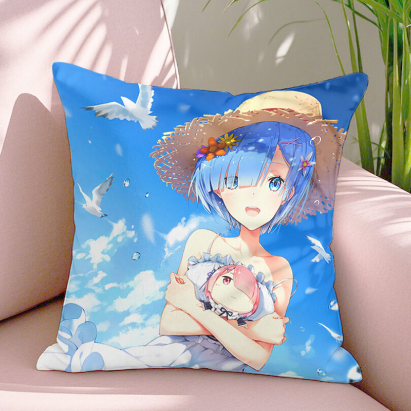 Japanese style character pillows are breathable and made of various materials. They are used for living room, bedroom, sofa decoration, cushions, and pillows