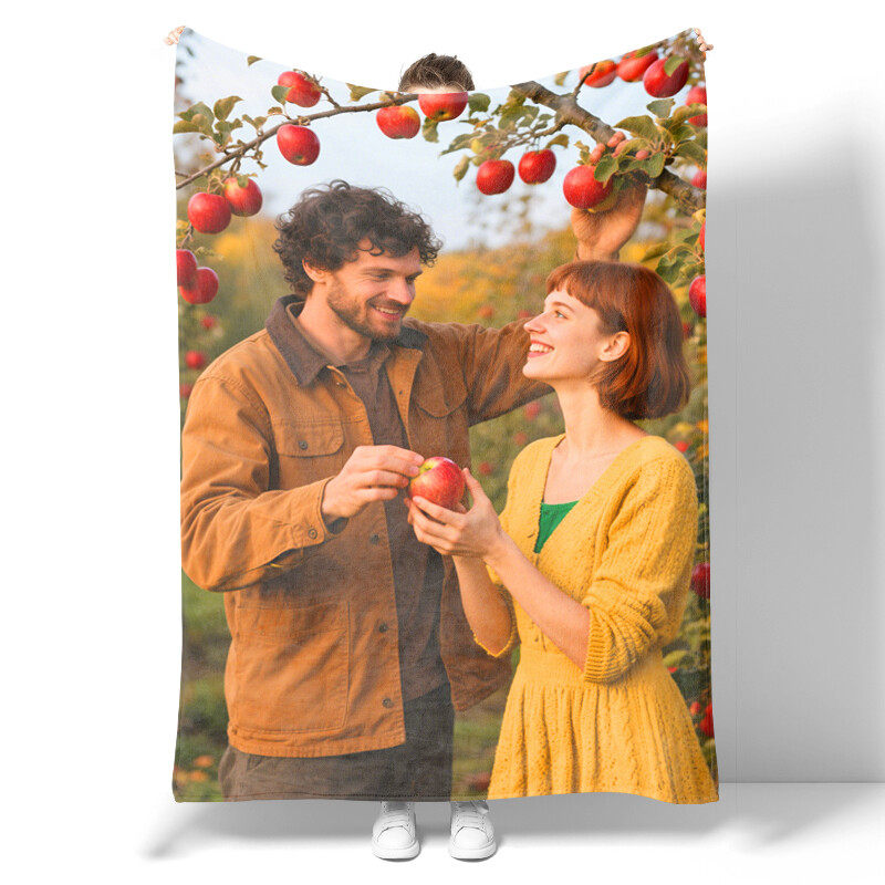 Couple gift for her - I love you softer flannel blanket - Anniversary wedding birthday gift for girlfriend, boyfriend, wife, husband, love blanket