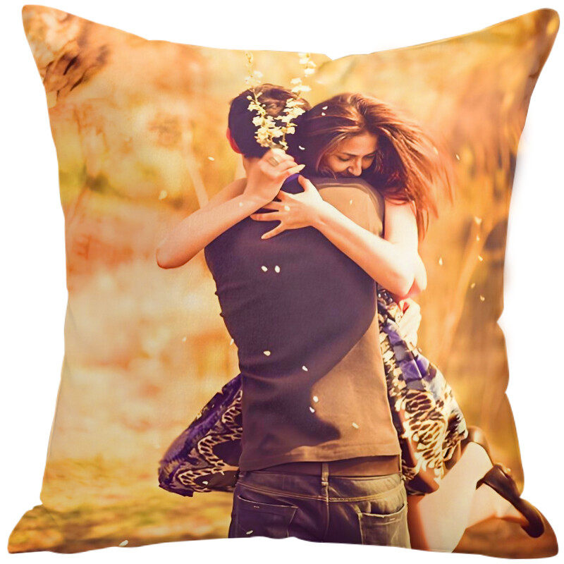 2nd Anniversary Gift Idea: A 2-year wedding gift for him, with a pillow cover with 3 pockets for couples. Couple, husband, wife, boyfriend, girlfriend. Happy anniversary