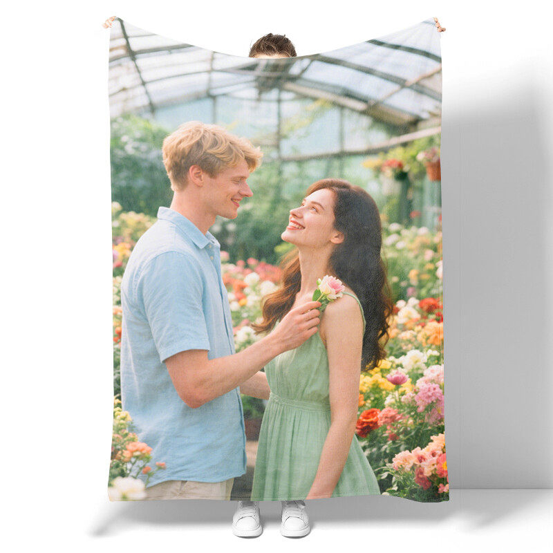 Couple gift for her - I love you softer flannel blanket - Anniversary wedding birthday gift for girlfriend, boyfriend, wife, husband, love blanket