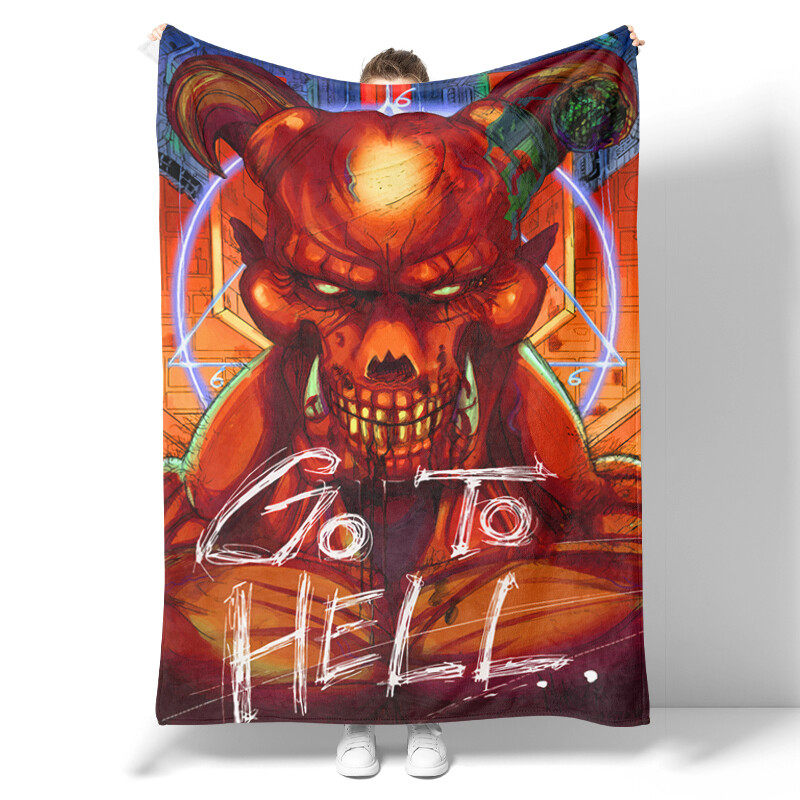 Customized flannel blanket, personalized flannel blanket, adult birthday, Christmas, Halloween, father, mother, Valentine's Day gift