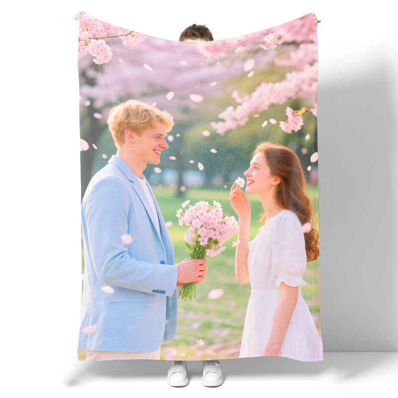 Couple gift for her - I love you softer flannel blanket - Anniversary wedding birthday gift for girlfriend, boyfriend, wife, husband, love blanket