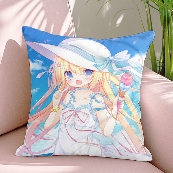 Japanese style character pillows are breathable and made of various materials. They are used for living room, bedroom, sofa decoration, cushions, and pillows