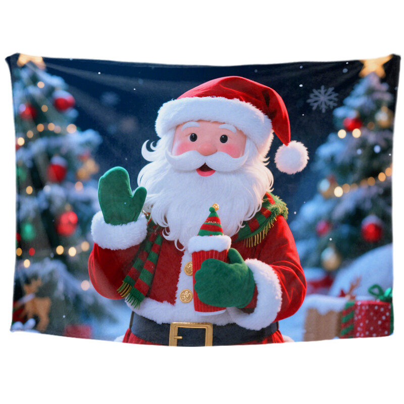 Christmas Tree Tapestry Wall Hanging Gift Tapestry Christmas Decoration Winter Festival Tapestry Family Party Decoration