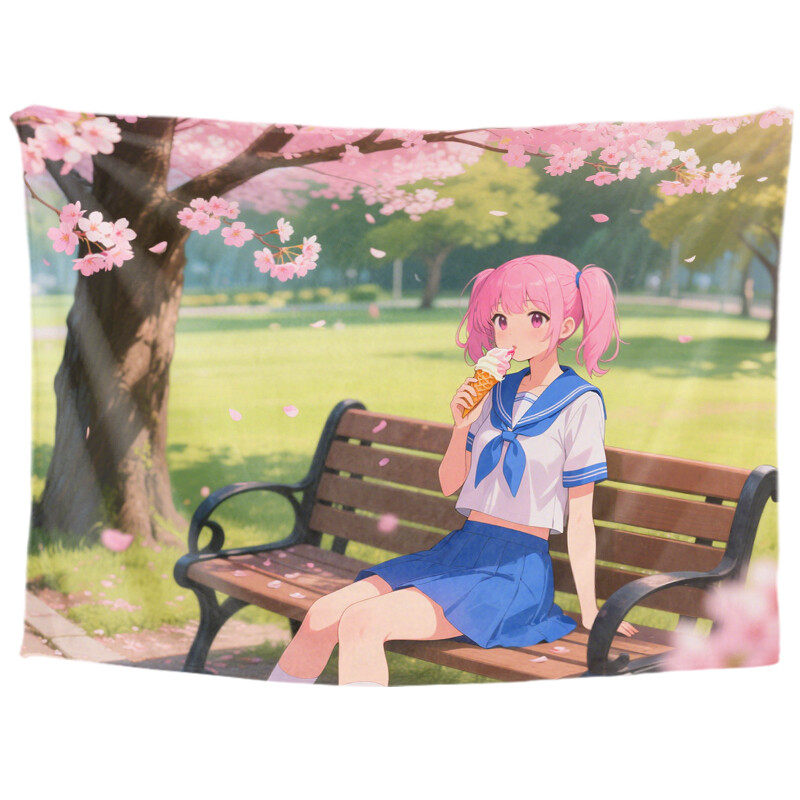Personalized anime custom tapestry, anime aesthetic introduction, room decoration aesthetics, anime aesthetic college wall decoration, living room hanging