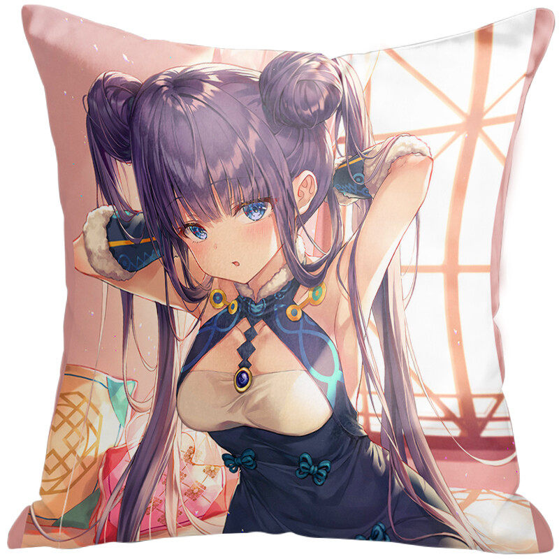 Japanese style character pillows are breathable and made of various materials. They are used for living room, bedroom, sofa decoration, cushions, and pillows