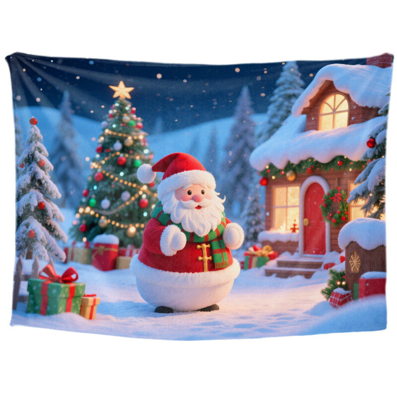 Christmas Tree Tapestry Wall Hanging Gift Tapestry Christmas Decoration Winter Festival Tapestry Family Party Decoration
