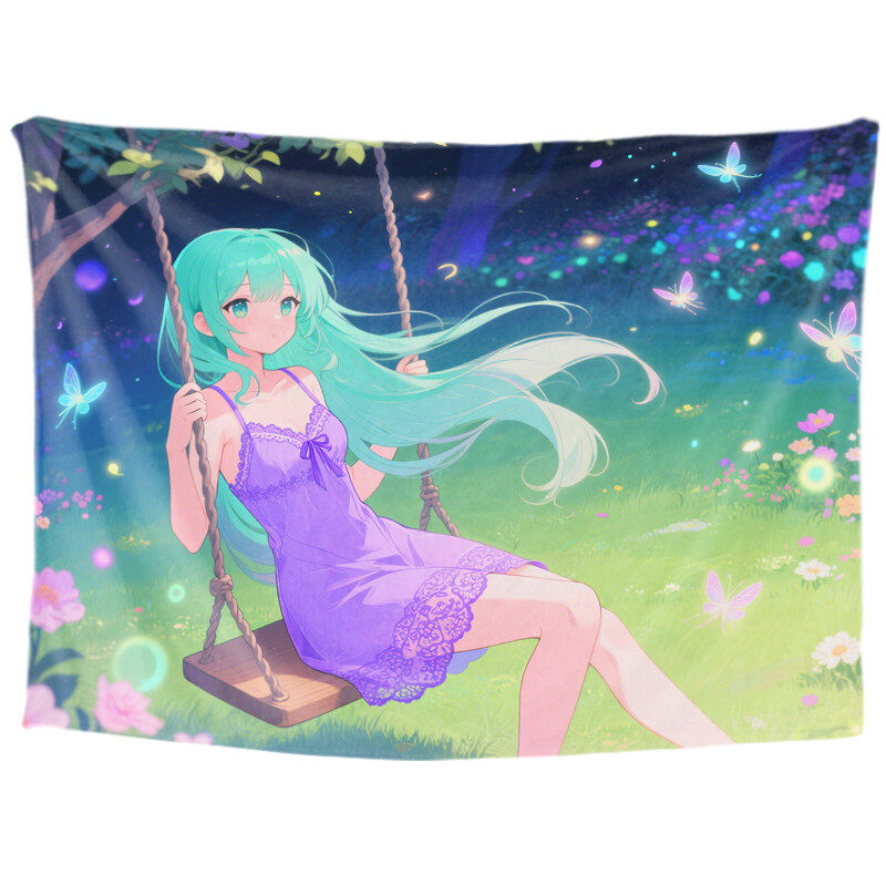 Personalized anime custom tapestry, anime aesthetic introduction, room decoration aesthetics, anime aesthetic college wall decoration, living room hanging