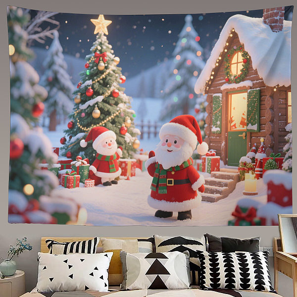 Christmas Tree Tapestry Wall Hanging Gift Tapestry Christmas Decoration Winter Festival Tapestry Family Party Decoration
