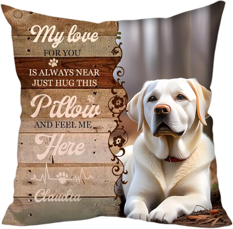 Customized pet commemorative pillows, lost dog commemorative gifts, dog pillows, pet commemorative gifts, lost dog commemorative gifts