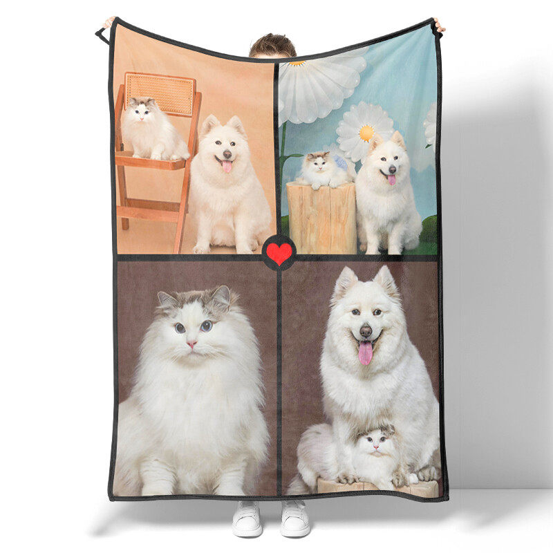 Cute animal and pet patterned blanket, a great gift for small animal enthusiasts. Soft and lightweight flannel blanket for children and adults