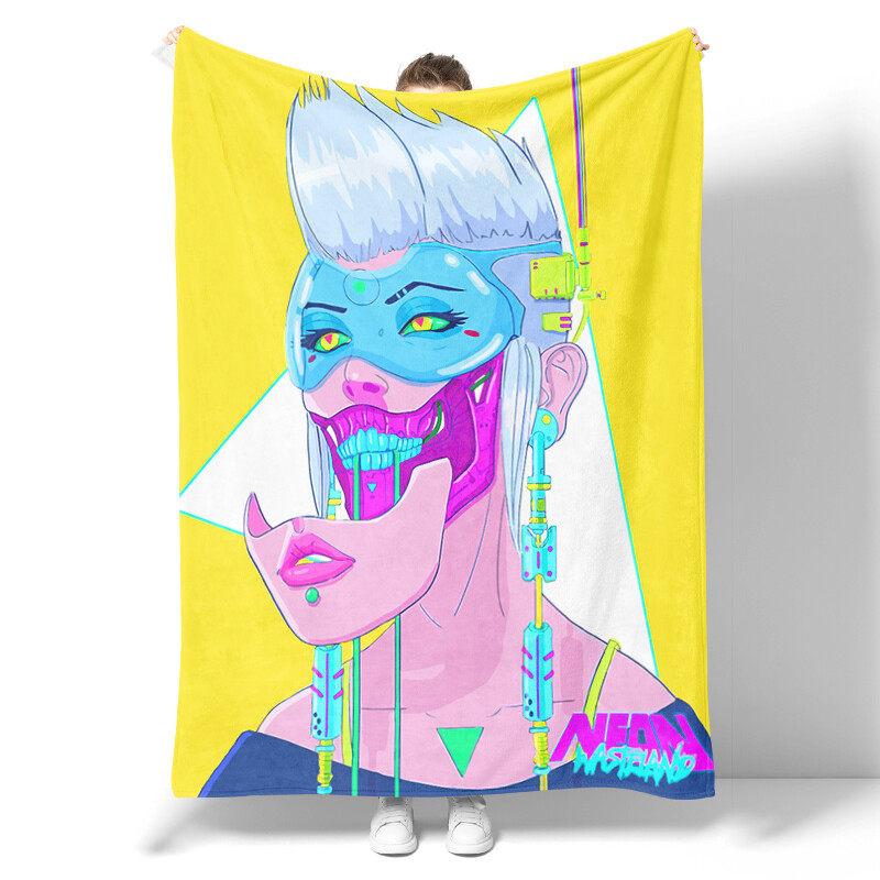 Customized flannel blanket, personalized flannel blanket, adult birthday, Christmas, Halloween, father, mother, Valentine's Day gift