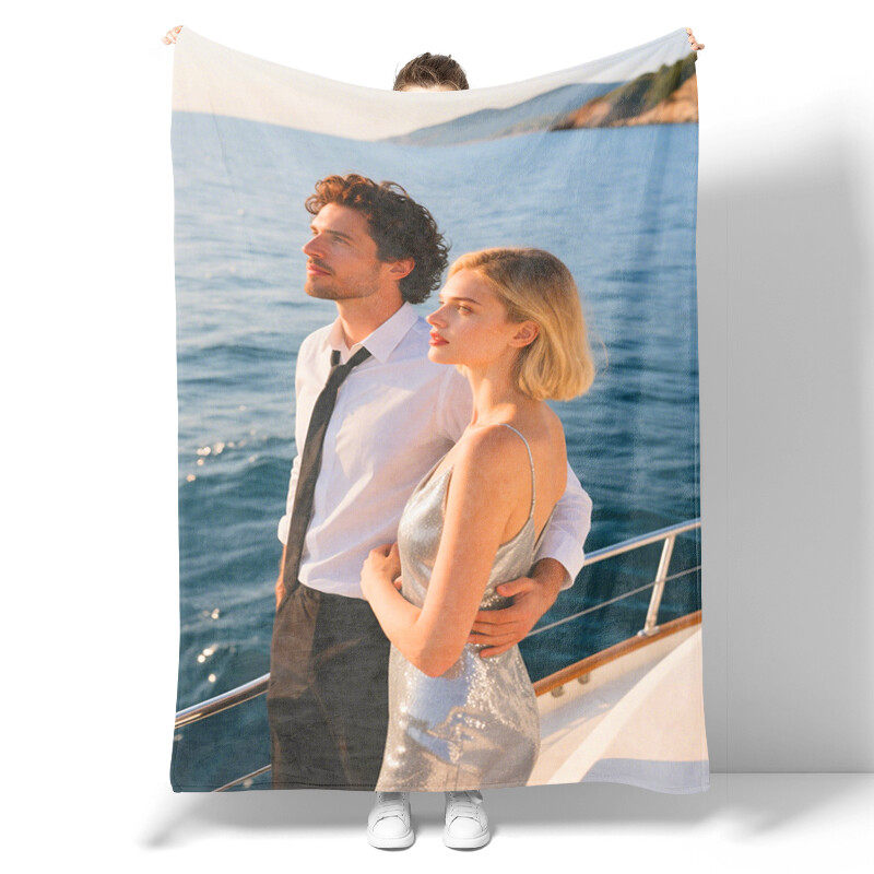 Couple gift for her - I love you softer flannel blanket - Anniversary wedding birthday gift for girlfriend, boyfriend, wife, husband, love blanket