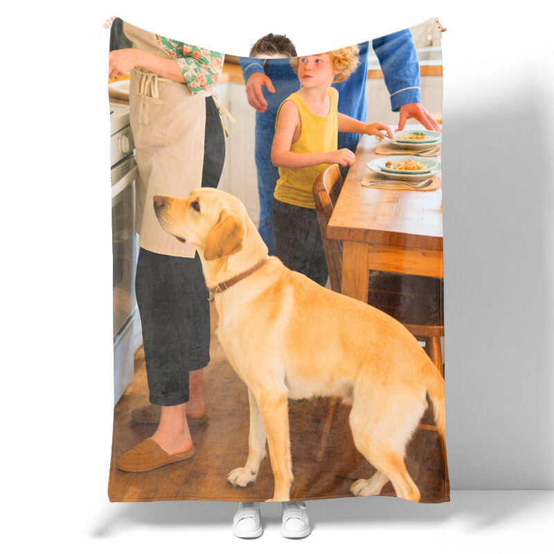 Cute animal and pet patterned blanket, a great gift for small animal enthusiasts. Soft and lightweight flannel blanket for children and adults