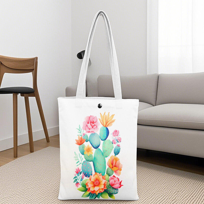 Plant enthusiast ladies' gift, Spring Mother's Day gift set, beautiful canvas tote bag, 16 ounce iced coffee cup with straw and lid, makeup bag, gardener's set, suitable for mothers, teachers, nurses