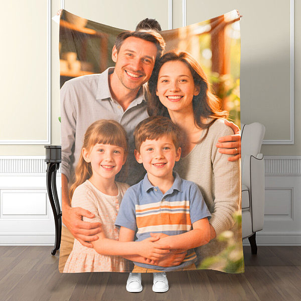 Customize named blankets, customize family and women's blanket gifts, give to family, wives, girlfriends, mothers, customize Mother's Day Christmas and birthday gifts