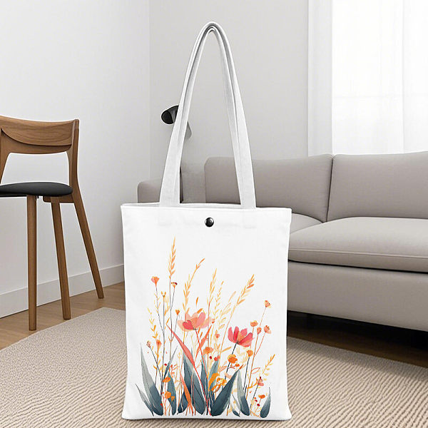 Plant enthusiast ladies' gift, Spring Mother's Day gift set, beautiful canvas tote bag, 16 ounce iced coffee cup with straw and lid, makeup bag, gardener's set, suitable for mothers, teachers, nurses