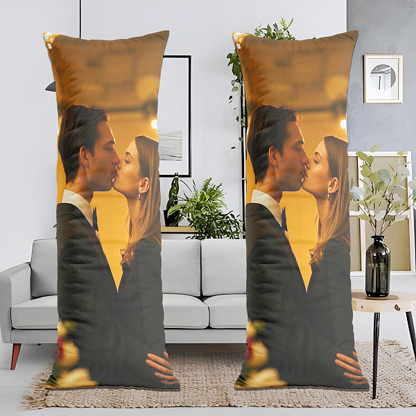 Extra long hug pillow, a must-have sweet artifact for couples, soft and skin friendly to accompany you to sleep