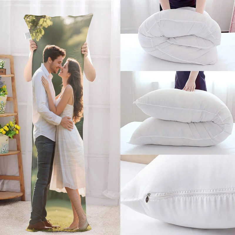Extra long hug pillow, a must-have sweet artifact for couples, soft and skin friendly to accompany you to sleep