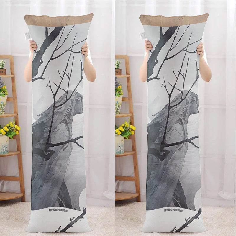 Body pillow with pillowcase - Adult soft long bed pillow - Breathable full body pillowcase