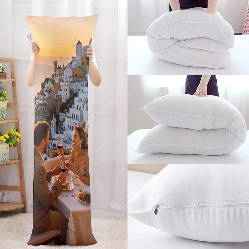 Extra long hug pillow, a must-have sweet artifact for couples, soft and skin friendly to accompany you to sleep