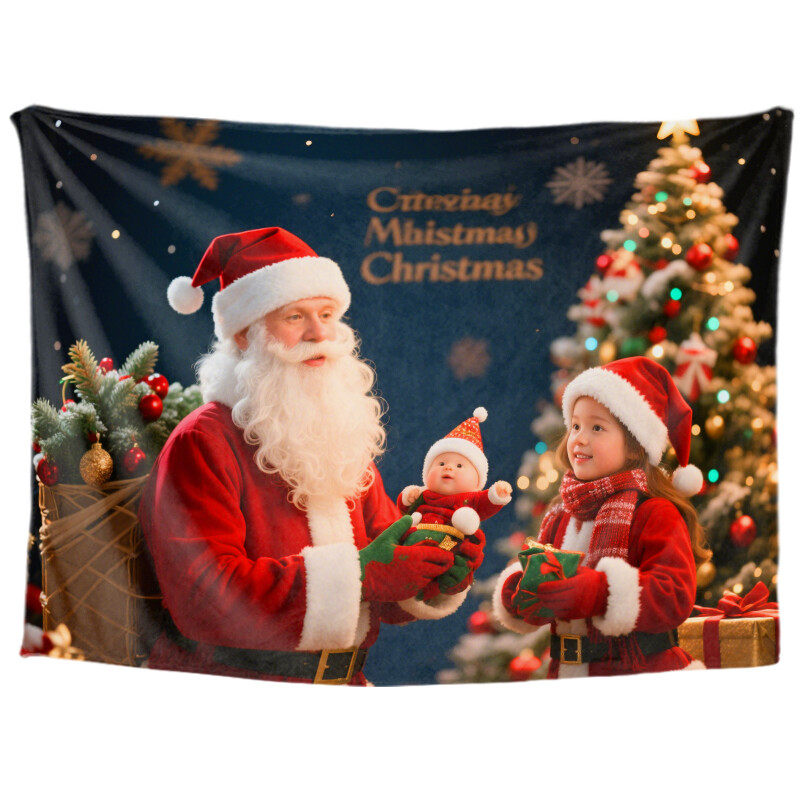 Christmas Tree Tapestry Wall Hanging Gift Tapestry Christmas Decoration Winter Festival Tapestry Family Party Decoration