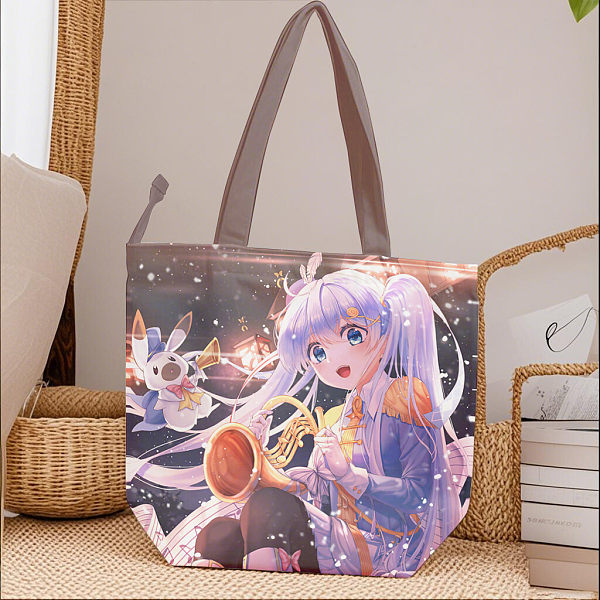 Anime enthusiast gift, sexy kawaii gift, reusable anime character fan shopping bag, cute and sexy theme gift