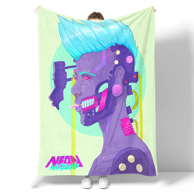 Customized flannel blanket, personalized flannel blanket, adult birthday, Christmas, Halloween, father, mother, Valentine's Day gift