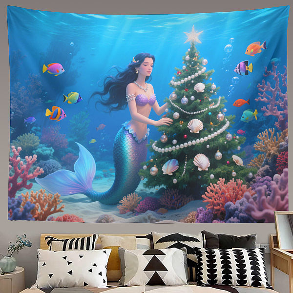 Christmas Tree Tapestry Wall Hanging Gift Tapestry Christmas Decoration Winter Festival Tapestry Family Party Decoration