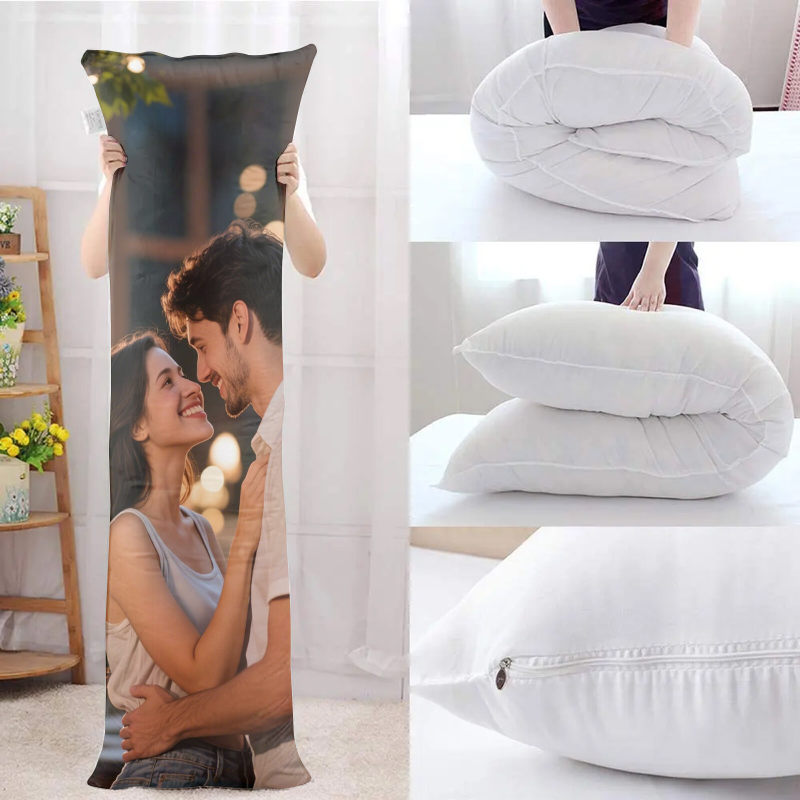 Extra long hug pillow, a must-have sweet artifact for couples, soft and skin friendly to accompany you to sleep