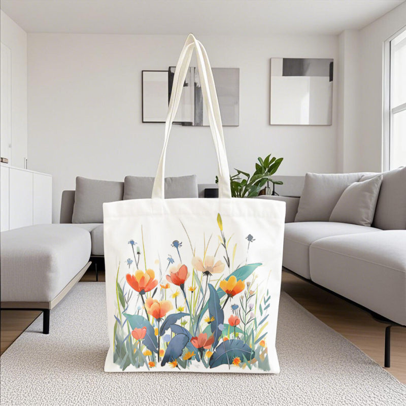 Plant enthusiast ladies' gift, Spring Mother's Day gift set, beautiful canvas tote bag, 16 ounce iced coffee cup with straw and lid, makeup bag, gardener's set, suitable for mothers, teachers, nurses