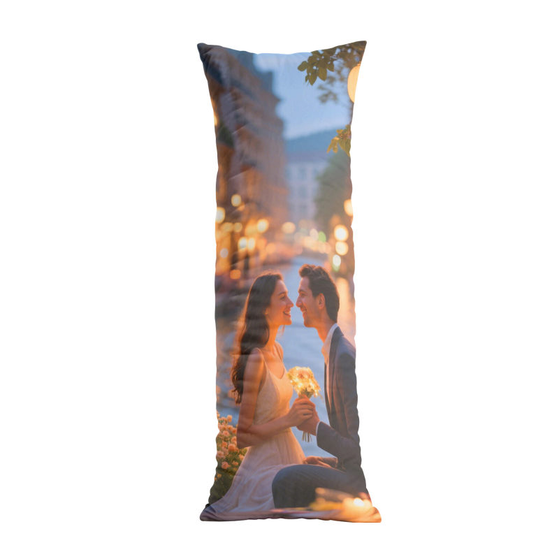 Extra long hug pillow, a must-have sweet artifact for couples, soft and skin friendly to accompany you to sleep