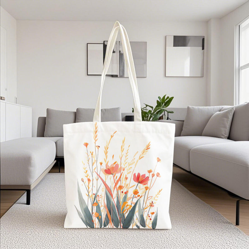 Plant enthusiast ladies' gift, Spring Mother's Day gift set, beautiful canvas tote bag, 16 ounce iced coffee cup with straw and lid, makeup bag, gardener's set, suitable for mothers, teachers, nurses