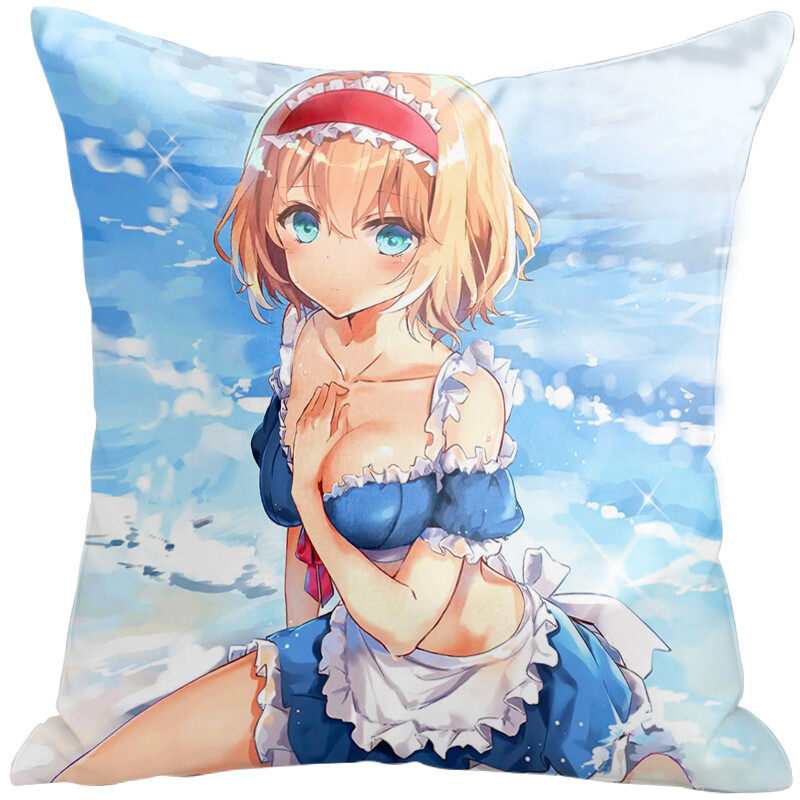 Japanese style character pillows are breathable and made of various materials. They are used for living room, bedroom, sofa decoration, cushions, and pillows