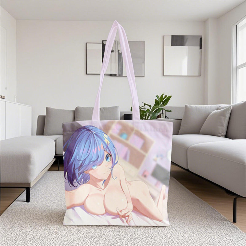Anime enthusiast gift, sexy kawaii gift, reusable anime character fan shopping bag, cute and sexy theme gift