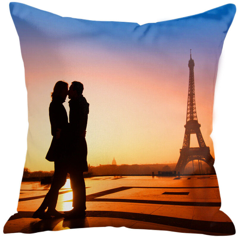 2nd Anniversary Gift Idea: A 2-year wedding gift for him, with a pillow cover with 3 pockets for couples. Couple, husband, wife, boyfriend, girlfriend. Happy anniversary