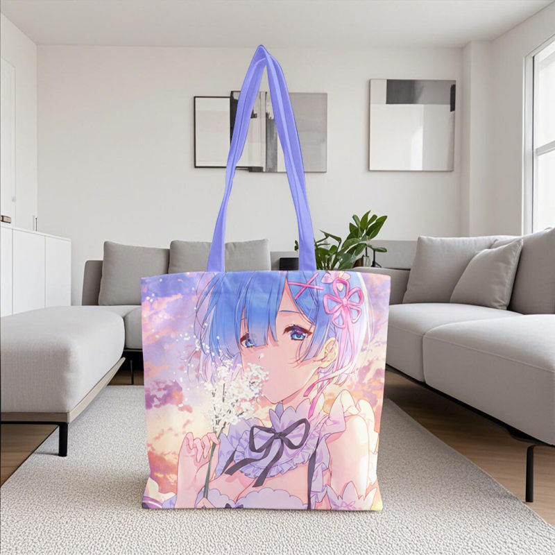 Anime enthusiast gift, sexy kawaii gift, reusable anime character fan shopping bag, cute and sexy theme gift