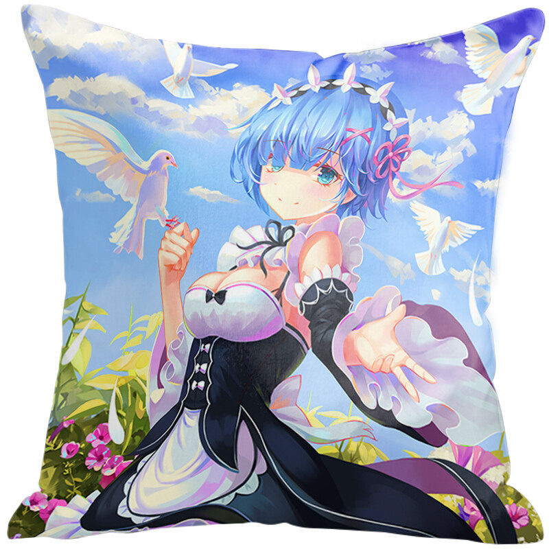 Japanese style character pillows are breathable and made of various materials. They are used for living room, bedroom, sofa decoration, cushions, and pillows