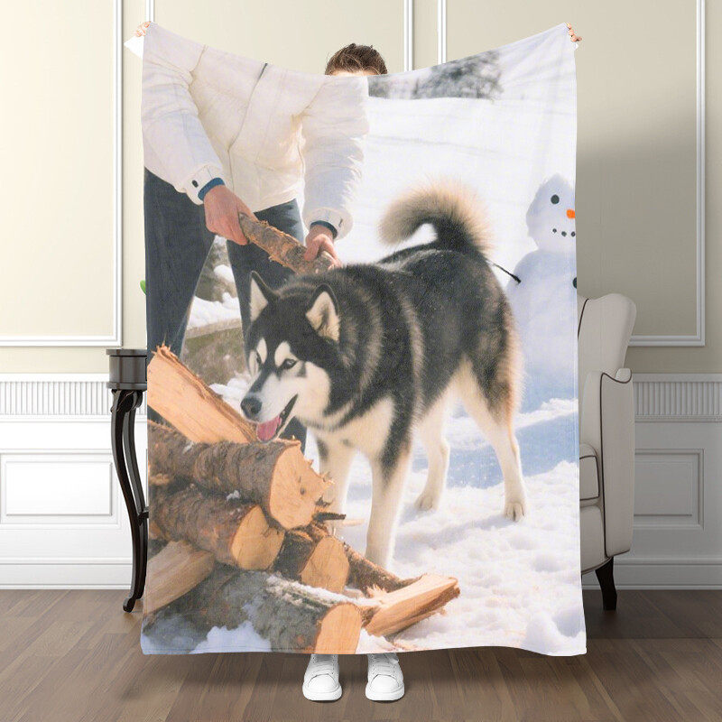 Cute animal and pet patterned blanket, a great gift for small animal enthusiasts. Soft and lightweight flannel blanket for children and adults
