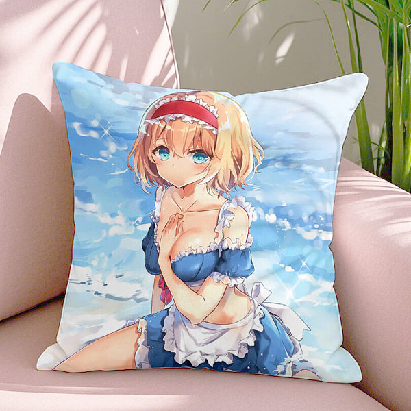 Japanese style character pillows are breathable and made of various materials. They are used for living room, bedroom, sofa decoration, cushions, and pillows