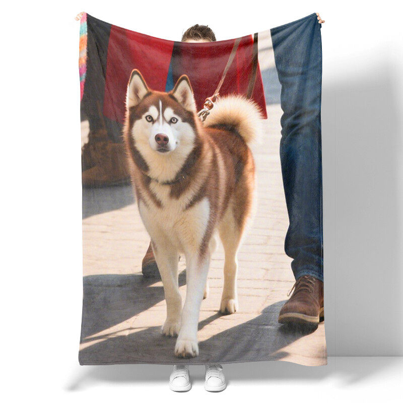Cute animal and pet patterned blanket, a great gift for small animal enthusiasts. Soft and lightweight flannel blanket for children and adults