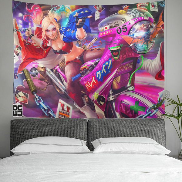 Personalized customization of interesting tapestries of various types of art works, suitable for dormitory living room bedroom home decoration