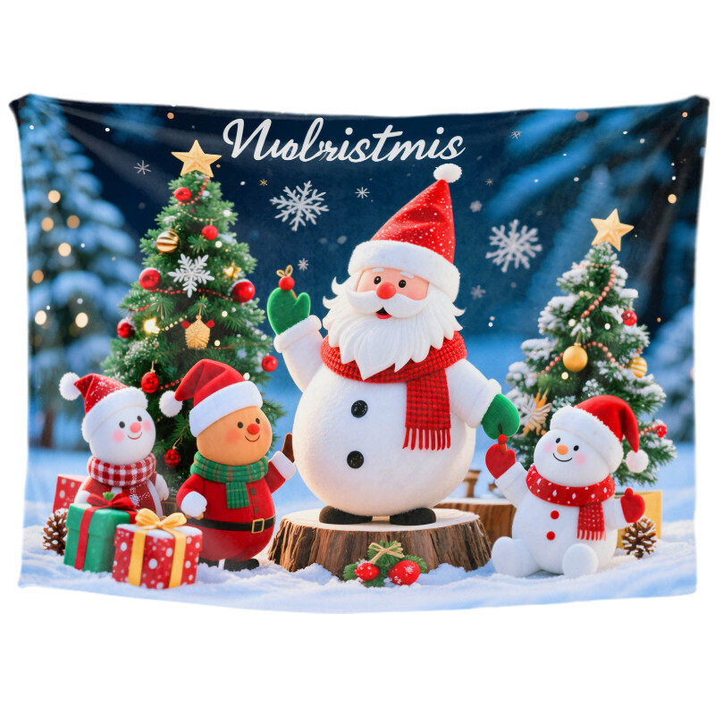Christmas Tree Tapestry Wall Hanging Gift Tapestry Christmas Decoration Winter Festival Tapestry Family Party Decoration